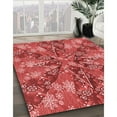 thumbnail image 3 of Ahgly Company Machine Washable Indoor Round Transitional Red Area Rugs, 8' Round, 3 of 7