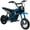 Blue, variant on Aosom Electric Dirt Bike with Twist Grip Throttle, 24V 350W Off-Road Electric Motorcycle, Up to 15 MPH with Brake, Music Horn, Rear Suspension for Ages 13+ Years, Green