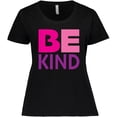 thumbnail image 3 of Inktastic Be Kind Logo in Pink and Purple Women's Plus Size T-Shirt, 3 of 5