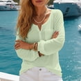 thumbnail image 4 of AloohaidyvioNo Boundaries Women's Long Sleeve Tops Casual Loose Soft Fall V Neck Shirts, 4 of 8