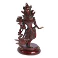 thumbnail image 4 of Brass World Brass Goddess Tara Standing Brass Handwork Tibetan Buddhist Deity(Red & Gold Finish), 4 of 4