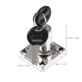 thumbnail image 2 of Minkissy 1Set Cabinet Lock for School Use Zinc Alloy 1.6X1.6X1.5In, 2 of 7