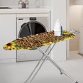 thumbnail image 2 of HELLHERO Leopard Sunflower Nurse Ironing Board Covets Elastic Edge Soft and Comfortable Easy to Install Ironing Board Cover for Ironing Table, 2 of 5