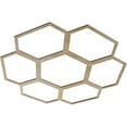 thumbnail image 2 of Ekena Millwork 32"OD x 13 5/8"ID x 1/4"T Florin Wood Fretwork Pierced Ceiling Medallion, Hickory, 2 of 3