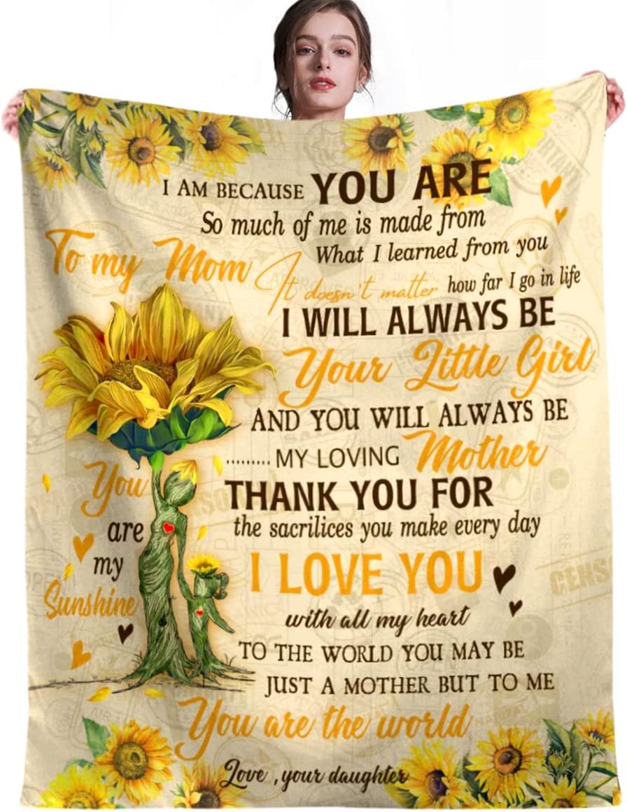 Mom Blanket,Gifts for Mom from Daughter,Blanket for Mom Gifts,to My