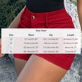 thumbnail image 3 of ClodeEU Women's High Waist Butt Lifting Cargo Shorts, Casual Slim Fit Summer Shorts, Y2K Streetwear Hot Pants Red,Women's Plus XL, 3 of 5