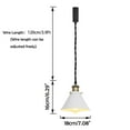 thumbnail image 7 of FSLiving Adjustable Wire Length J-Type Track Hanging Light Remote Control White Metal Pendant Light Fixture with Bronze E26 Base Socket Dimmable&Color Changing&Timing for Bar Kitchen Sink - Set of 3, 7 of 7