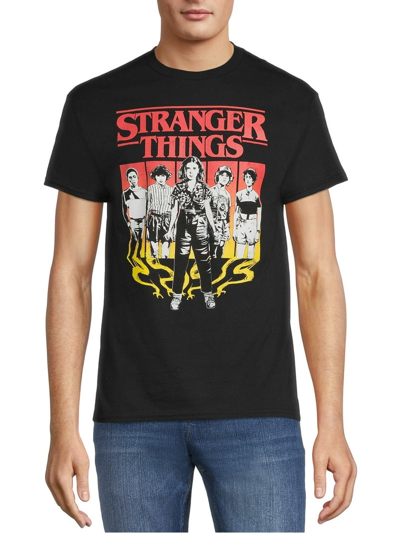 Netflix Stranger Things Men's & Big Men's Boxes Glow Graphic Tees