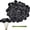 Black, variant on Artificial Marigold Flowers with Stems, 50 Pcs Silk Flowers Orange Marigolds for Day of The Dead Decor, Dia de Los Muertos, Diwali Decor, Ofrenda Decor, DIY Marigold Garland (60, Orange)