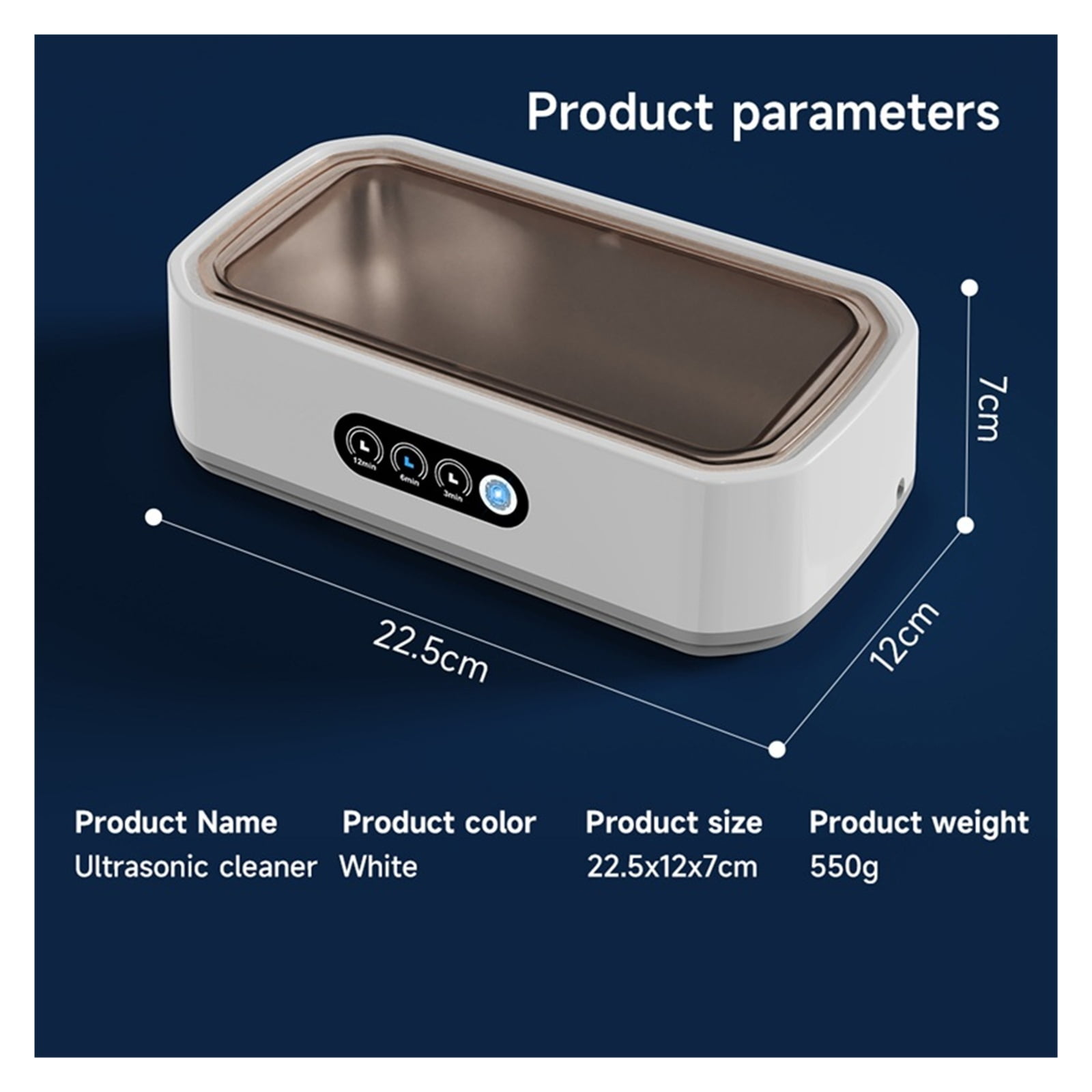Ultra Cleaner 650ML Adjustable Large Capacity Fast Powerful Jewelry Cleaning Machine ,Convenient to Use