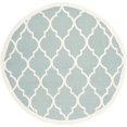thumbnail image 1 of Safavieh Dhurries Light Blue Contemporary Rug - Round 6', 1 of 5