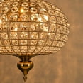 thumbnail image 4 of Lámpara HUOKU modelo 42 cm redonda de 4 luces de cristal de latón, 4 of 8