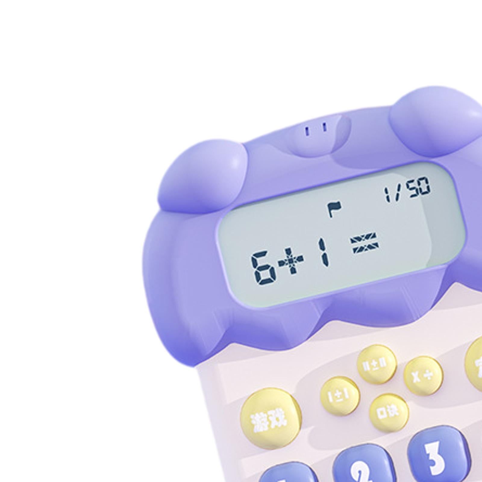 LeeQinersw Dinosaur Calculator Office Desktop Calculator Teaching Aids Intelligent Learning Blue