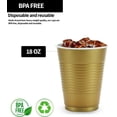 thumbnail image 4 of Hanna K. Signature 82960 18 Oz Gold Plastic Cup - 600 Per Case, 4 of 4