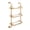 Gold, variant on Kate and Laurel Marit Three-Tiered Wall Shelf, 18 x 6 x 30, Silver, Glam Decorative Floating Shelf Storage and Wall Organizer for Over the Toilet Storage Bathroom Display