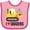 Pink and Fuchsia, variant on Inktastic Construction Truck I Love Diggers Boys or Girls Baby Bib