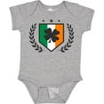 thumbnail image 3 of Inktastic St Patricks Day Irish Flag Shield and Shamrock Boys or Girls Baby Bodysuit, 3 of 5