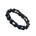 thumbnail image 5 of Pulsera de acero inoxidable shaofei estilo motero punk rock cadena de eslabones 316L, 5 of 5