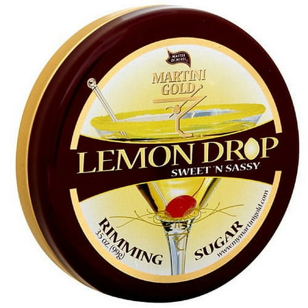 Master Of Mixes Martini Gold Lemon Drop Rimming Sugar, 3.5 oz (Pack of 6)
