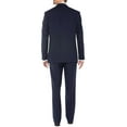 thumbnail image 2 of Mens Ticket Pocket Three Piece Db Navy Modern Fit Vested, 2 of 5