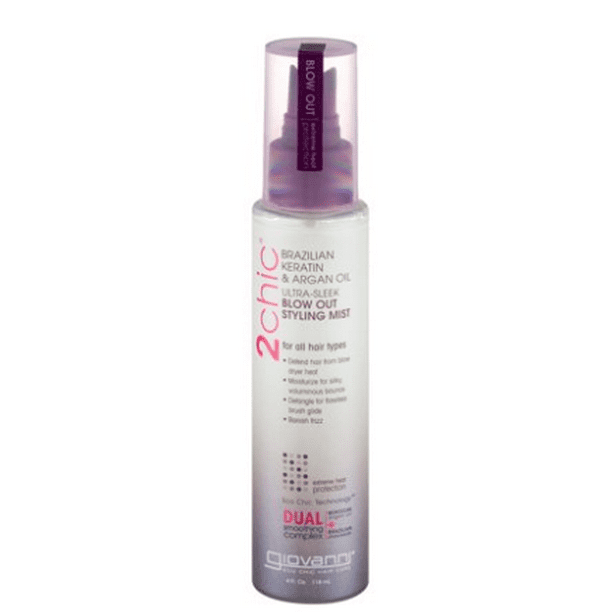 Giovanni 2chic Ultra Sleek Blow Out Styling Mist, Brazilian Keratin ...