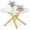 Gold, variant on Giantex Glass Coffee Table, Round Clear Center Table, Modern Accent Cocktail Table for Home, Gold