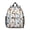 Baseballs and Shirts, variant on Baseballs and Gloves Blue Pattern Backpack for School, Cute School Bag with Adjustable Shoulder Straps and Padded Back, 13.8"x11.4"x6"