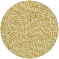 thumbnail image 2 of Addison Rugs Dream Shag Premium Machine Washable Transitional Tropical, Leaves, Botanical Gilded Round Rug, 8' x 8', 2 of 8