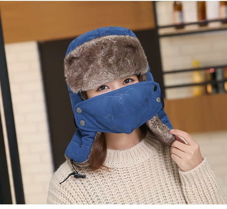 Ear Flaps Windproof Waterproof Warm Hat 