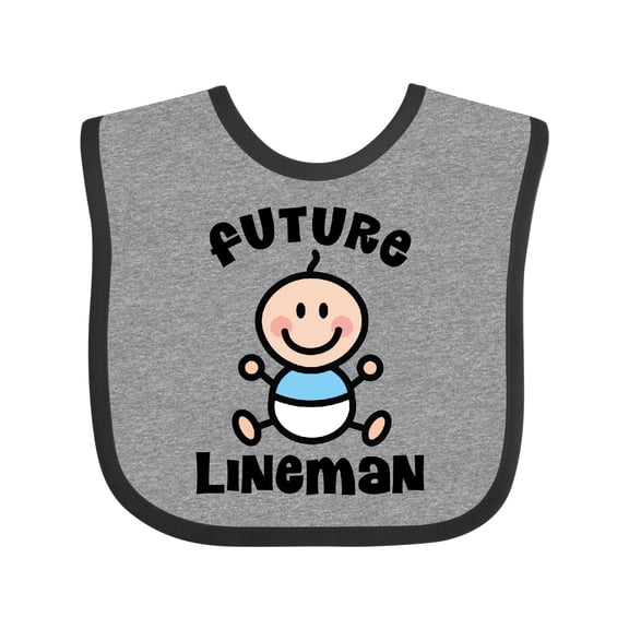 Inktastic Future Lineman in Training Baby Boys Baby Bib