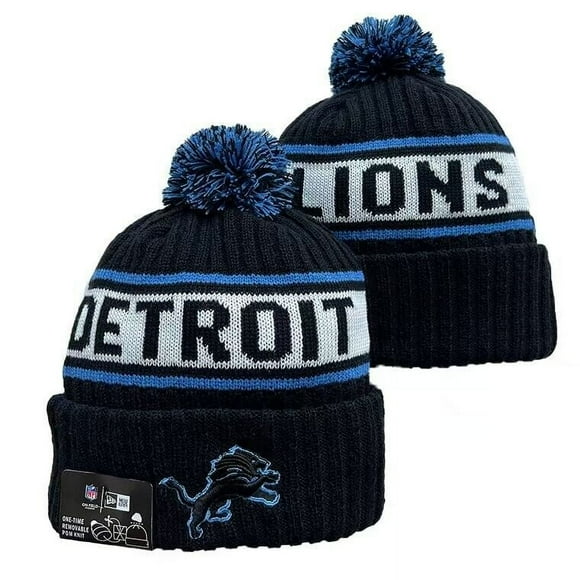 Detroit Lions Cuffed Knit Hat 2024 New Woolen Beanie Cap