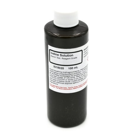 Reagent-Grade Iodine Solution, 100mL - The Curated Chemical Collection