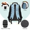 thumbnail image 4 of Uorisanigo Blue Shark Print School Backpack for Kids 5-12 Year Old Casual Sport Backpack Basic Bookbag Travel Rucksack with Padded Straps for School and Hiking, 4 of 7