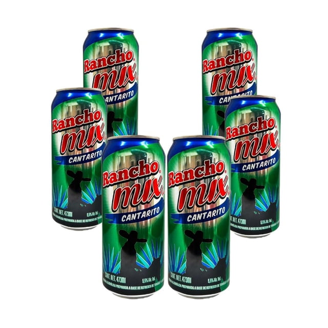 Six Pack Rancho Mix Ice Cantarito Lata 473 Ml Rancho Mix Bebida Preparada con Tequila