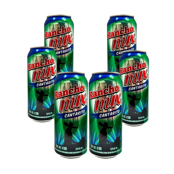 Six Pack Rancho Mix Ice Cantarito Lata 473 Ml Rancho Mix Bebida Preparada con Tequila