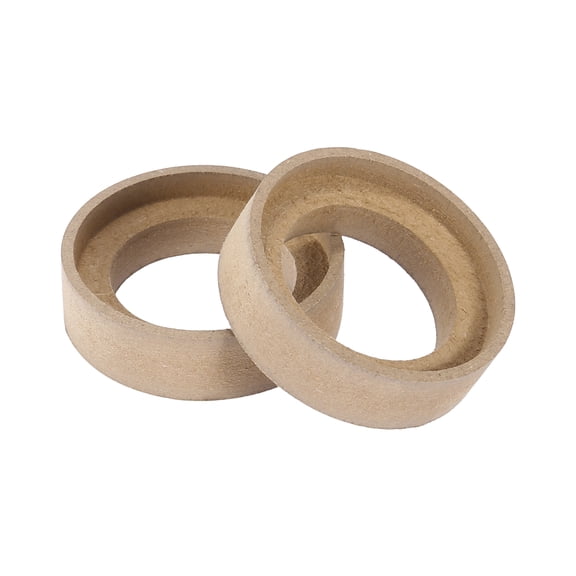 Pair 1 Inch Car Beige Speaker Ring Speaker Brackets Mounting Spacer Recess Bezel 43mm ID