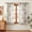 Brown, variant on Uledge Yellow Semi Sheer Spring Floral Curtains, Farmhouse 84" Floor Length for Living Room and Dining Room, Grommet, Light Filtering Privacy, 2 Panels