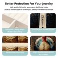 thumbnail image 3 of Thanksgiving Turkey Travel Portable Square Jewelry Box Earring Organizer Necklace Holder Bracelet Holder Display Case Decorative Box Jewelry, 3 of 6