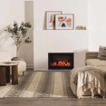 thumbnail image 2 of BoutiqueRugs Mineola Boho Hand Woven Wool Natural Fiber Runner Rug - Farmhouse High Low Textured Trellis Patterned Carpet for Hallway - Charcoal, White - 2'6" x 8' Runner (2x8 Area Rug), 2 of 11