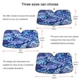 thumbnail image 5 of ALAZA Palm Leaf-c1 Windshield Sun Shade Car Foldable Sun Visor Block UV Rays Protector 55"x27.6", 5 of 8