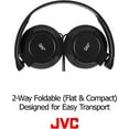 thumbnail image 6 of JVC Lightweight Flat Foldable On Ear Colorful Lightweight Foldable Headband with Mic, Black (HASR185B), 6 of 7