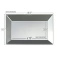 thumbnail image 2 of Smarty 5.5" x 8.5" Silver Rectangle Disposable Plastic Dessert Plates 120ct, 2 of 5