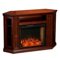 thumbnail image 2 of SEI Furniture Claremont Storage Wood Smart Corner Fireplace in Brown Mahogany, 2 of 4
