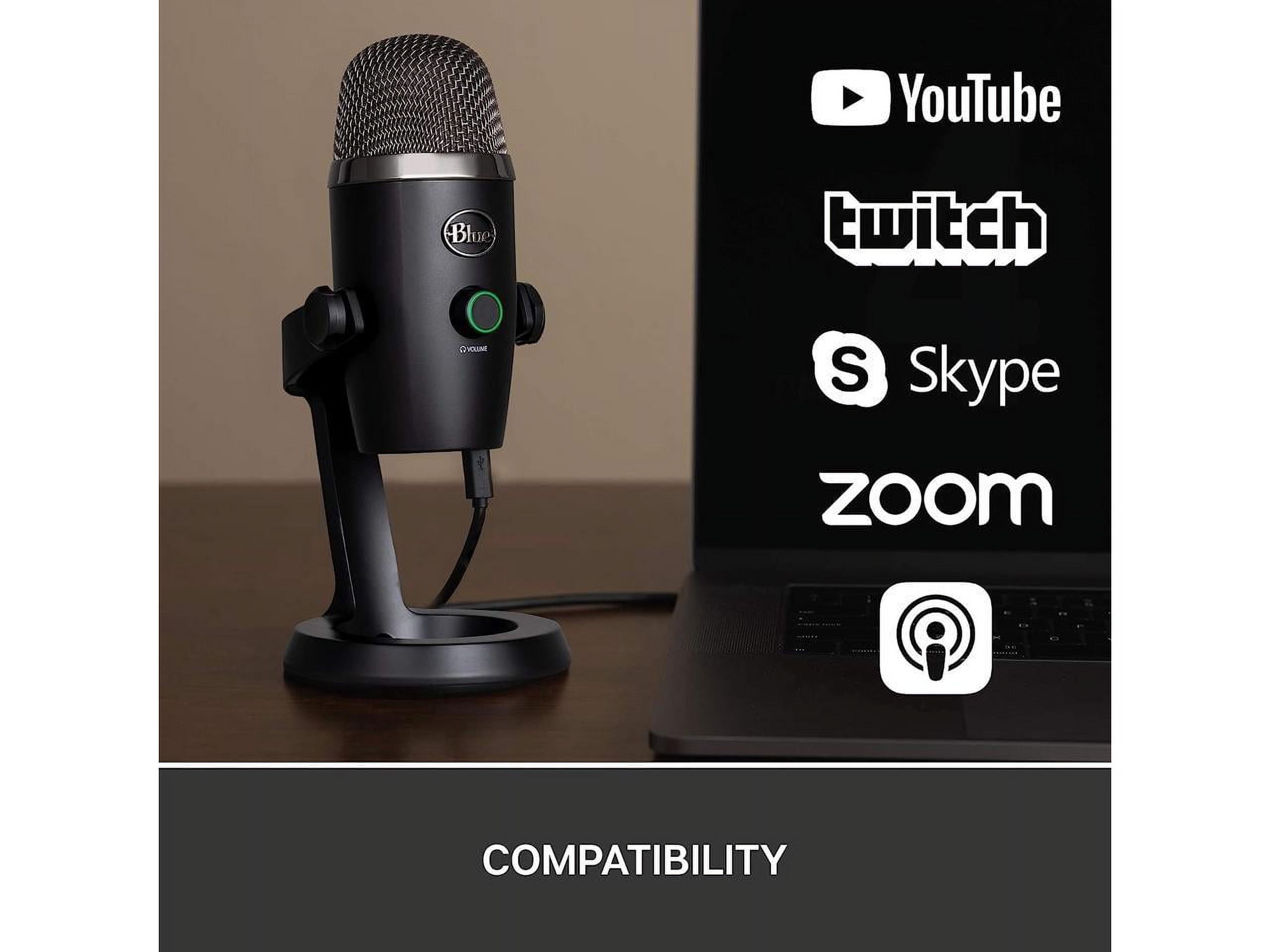 Newest Blue Yeti Nano Premium USB Microphone for Gaming,  Streaming,Podcasting, PC & Mac with GalliumPi Bundles