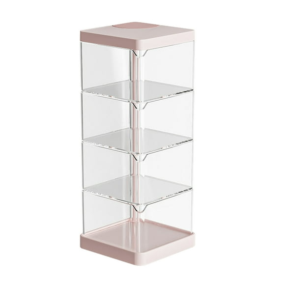 Shoreew Transparent Cosmetic Storage Box Breathable Moisture-Proof U-shaped Rotatable Organizer Multi-layer Beauty Egg Storage Shelf