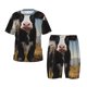 thumbnail image 1 of Fotbe Cute Prairie Cow Pijama Estampada de 2 Piezas para Niños – Ropa de Dormir de Manga Corta Cómoda para Niños y Niñas, Camiseta y Shorts de Algodón-XX-Large, 1 of 6
