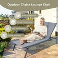 thumbnail image 6 of Gymax Patio 6-Position Adjustable Lounge Chair Outdoor Reclining Chair Poolside, 6 of 8