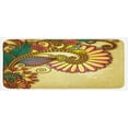 thumbnail image 1 of Grunge Kitchen Mat, Paisley Flower Leaf Design with Floral Mandala Oriental Pattern Effects, Plush Decorative Kitchen Mat with Non Slip Backing, 47" X 19", Multicolor, by Ambesonne, 1 of 1