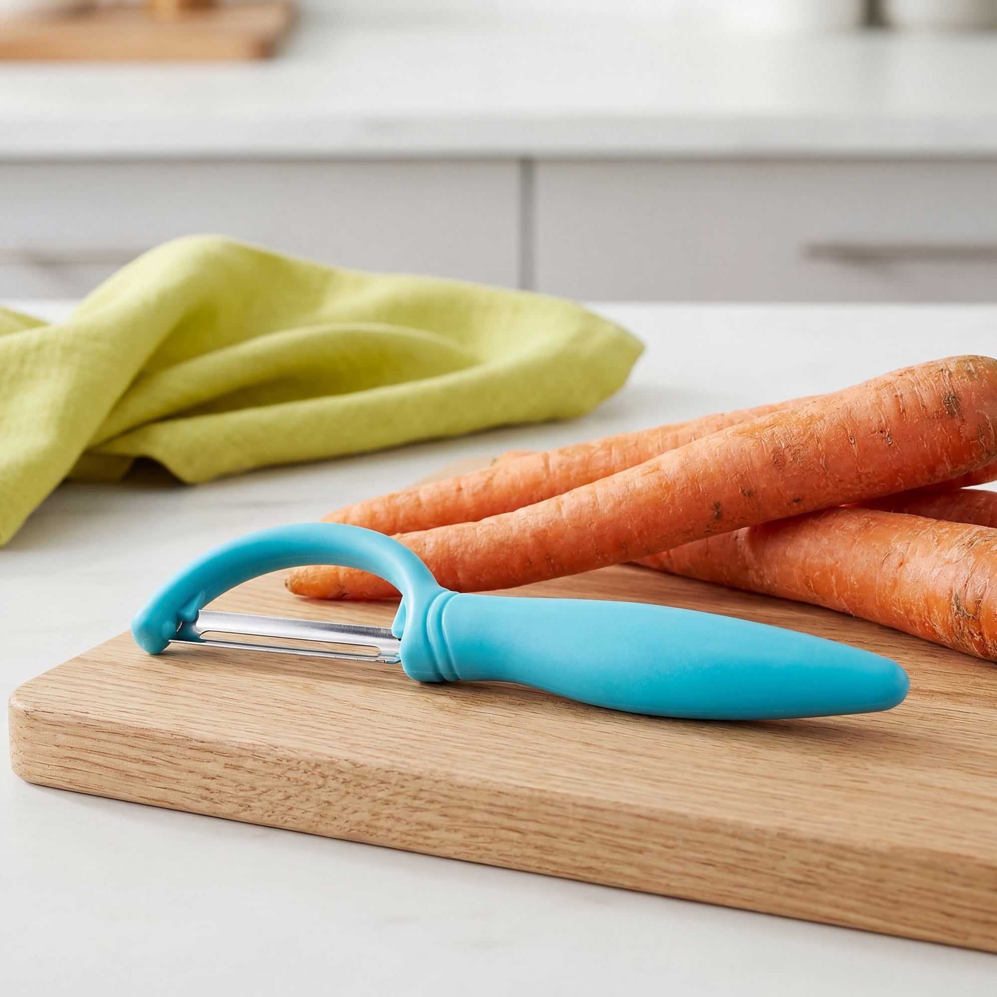Unique Bargains Durable Potato and Orange Peeler with Ergonomic Handle Colorful 4Pcs