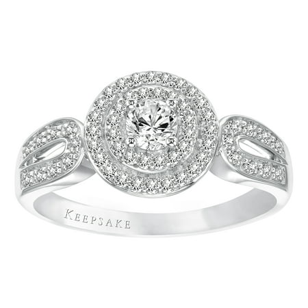 Keepsake Ariela 3/8 Carat T.W. Certified Diamond 10kt White Gold Ring